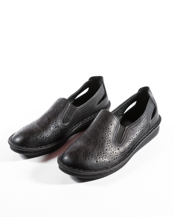 Pantofi dama casual Negri din Piele Ecologica Danb - Img 5