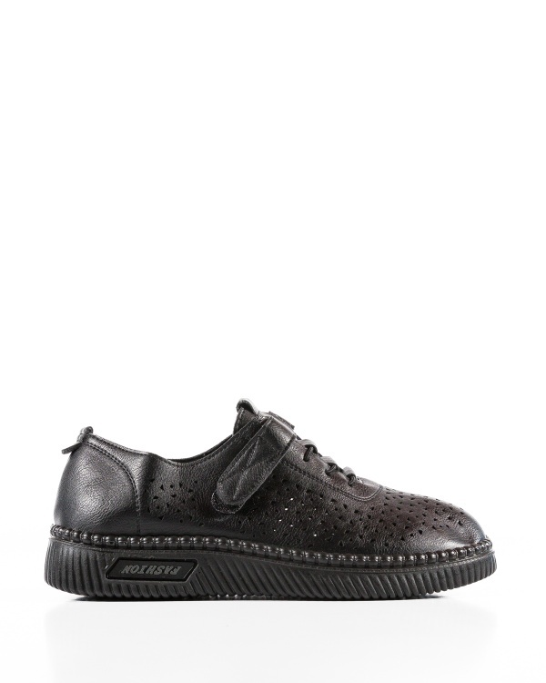 Pantofi dama casual Negri din Piele Ecologica Dra - Img 4