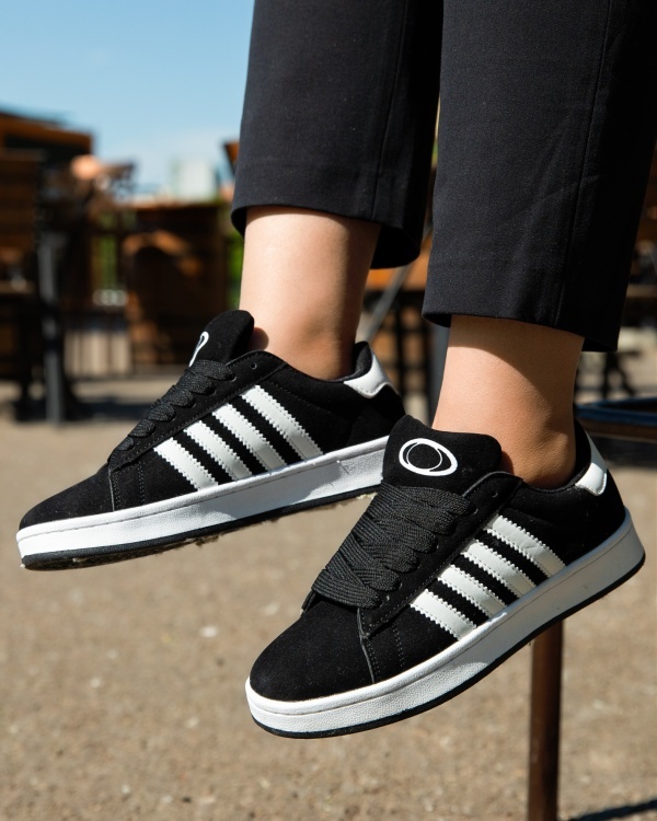 Sneakers dama Negri din Piele intorsa Ecologica Wssa - Img 4