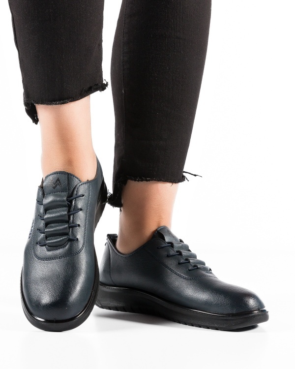 Pantofi dama Bleumarin din Piele Ecologica Mama - Img 2