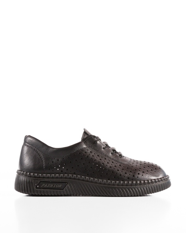 Pantofi dama casual Negri din Piele Ecologica Dtt - Img 5