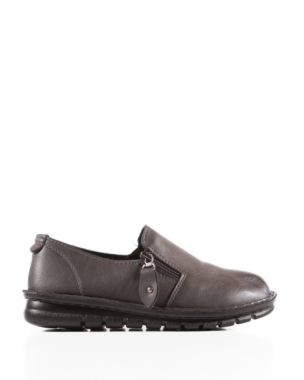 Pantofi dama Gri din Piele Ecologica Uaoo - Img 5