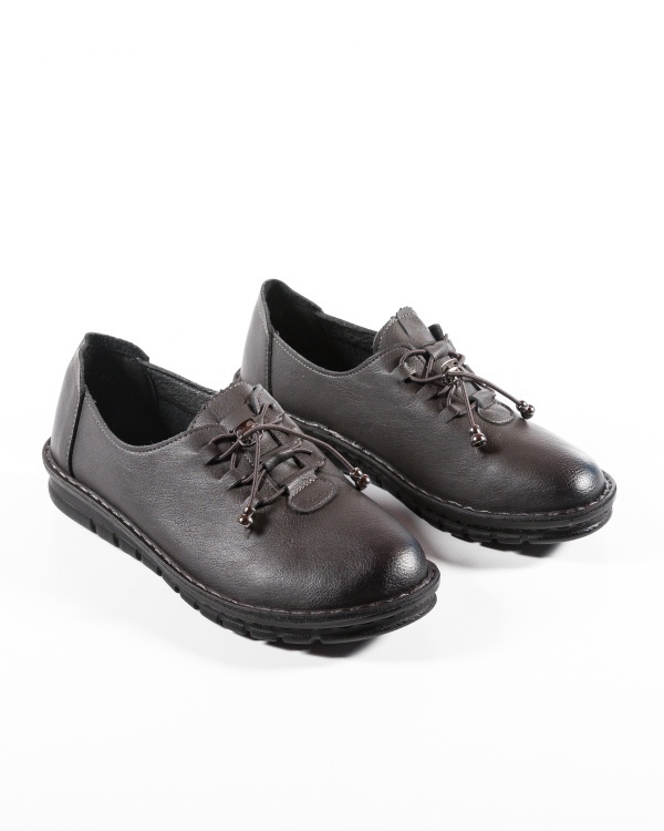 Pantofi dama Gri din Piele Ecologica Uxon - Img 4