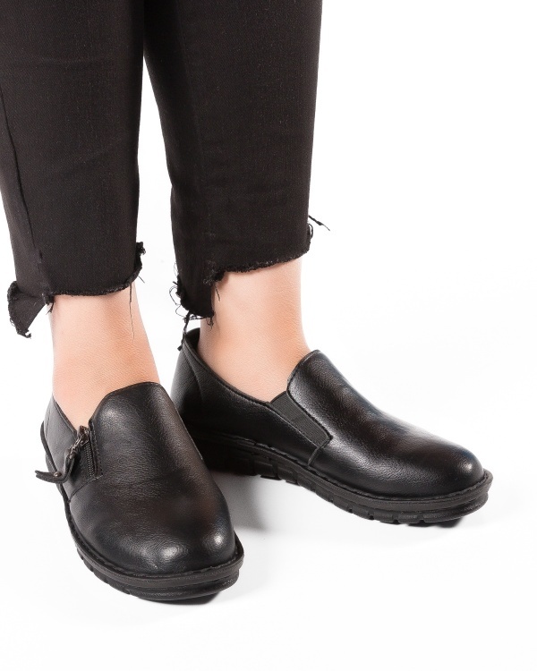 Pantofi dama Negri din Piele Ecologica Uaoo - Img 2