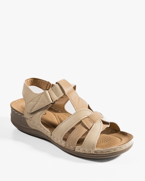 Sandale dama Khaki din Piele Ecologica Elon - Img 5
