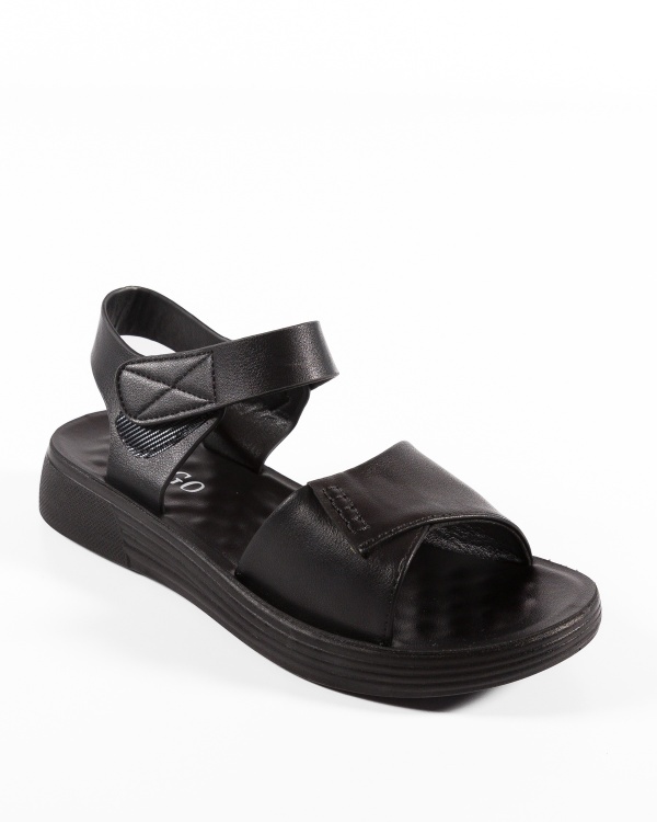 Sandale dama Negre din Piele Ecologica Jiz - Img 5
