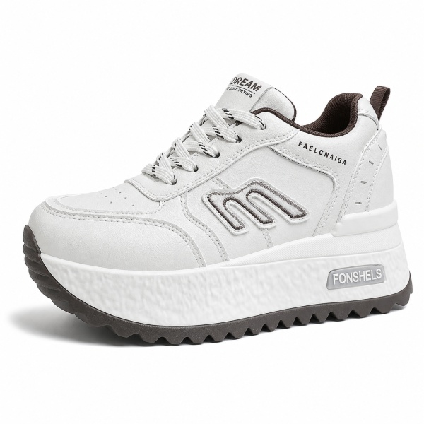 Sneakers dama cu platforma Albi din piele Ecologica Plot - Img 2