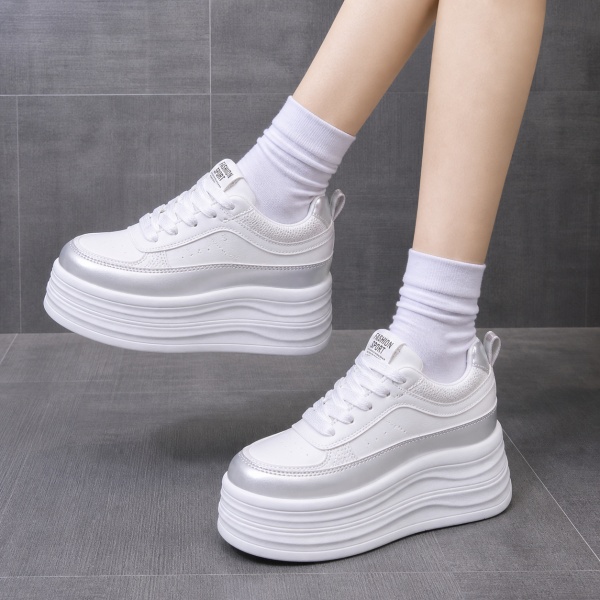 Sneakers dama cu platforma Albi din piele Ecologica Plze - Img 2