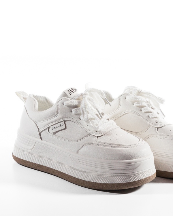 Sneakers dama cu platforma Albi din Piele Ecologica Ptoi - Img 5