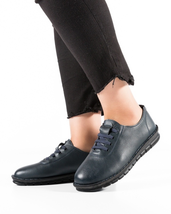 Pantofi dama Bleumarin din Piele Ecologica Woc - Img 4