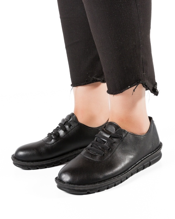 Pantofi dama Negri din Piele Ecologica Woc - Img 2