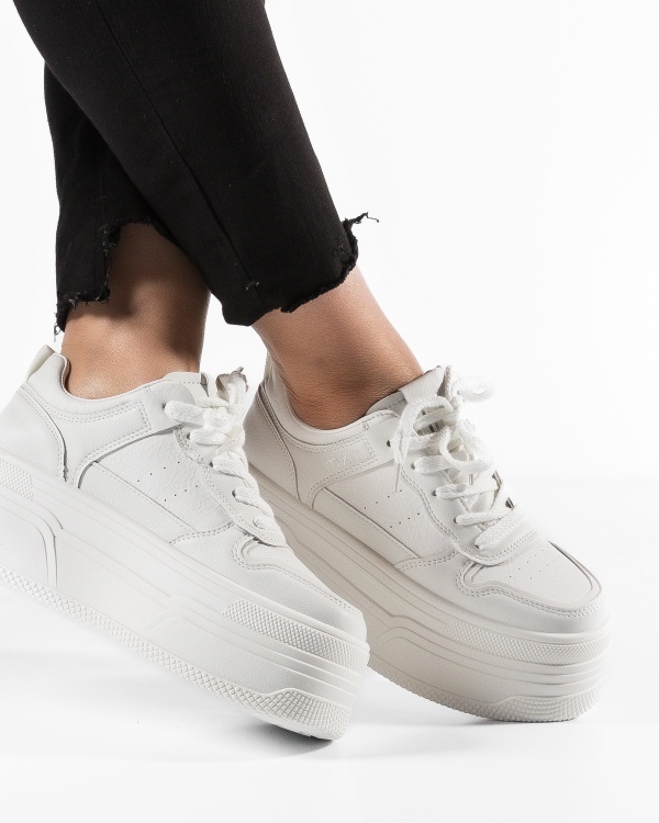 Sneakers dama cu platforma Albi din Piele Ecologica Piuu - Img 3