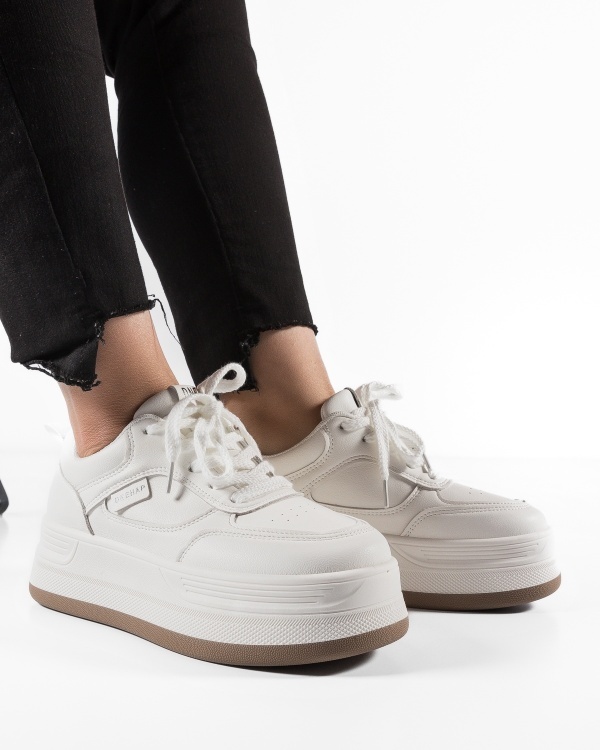 Sneakers dama cu platforma Albi din Piele Ecologica Ptoi - Img 2