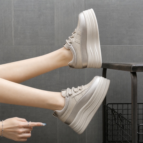 Sneakers dama cu platforma Aurii din piele Ecologica Plze - Img 4