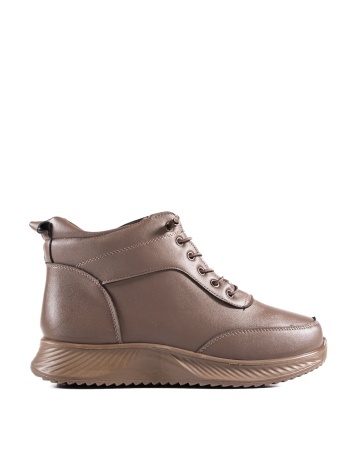 Ghete dama imblanite kaki din piele ecologica J52-15 - Img 4