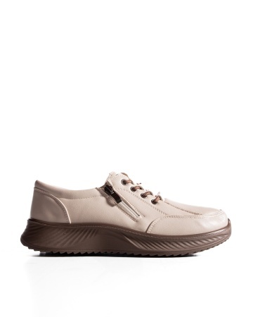 Pantofi dama casual bej din piele ecologica J12 - Img 4