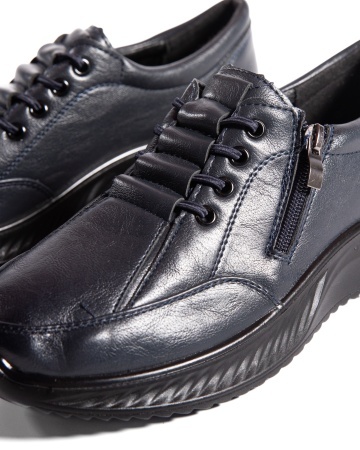Pantofi dama casual bleumarin din piele ecologica J12 - Img 6