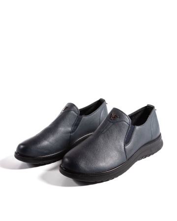 Pantofi dama casual bleumarin din piele ecologica T05