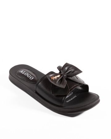 Papuci dama Negre din Piele Ecologica Xix - Img 4