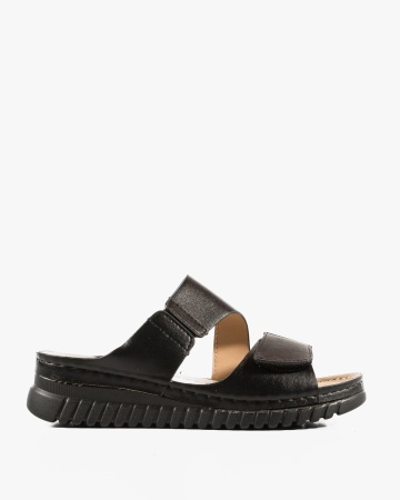 Papuci dama Negre din Piele Ecologica Xizz - Img 5