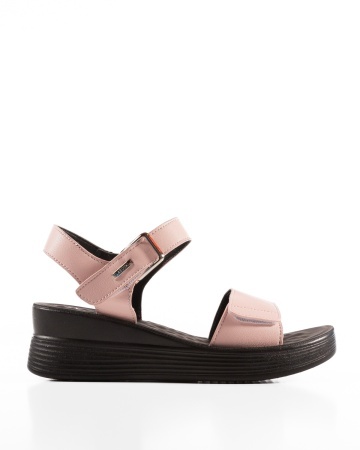 Sandale dama cu Platforma Roz din Piele Ecologica Ione