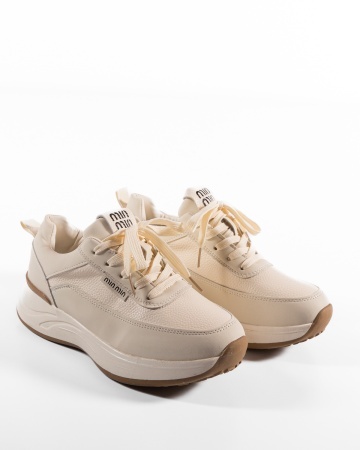 Sneakers dama Bej din Piele Ecologica Picuu