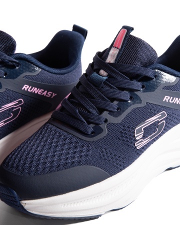 Sneakers dama bleumarin din material textil F99296 - Img 5