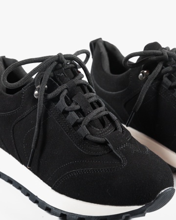 Sneakers dama Negri din intorsa Ecologica Pkki - Img 5