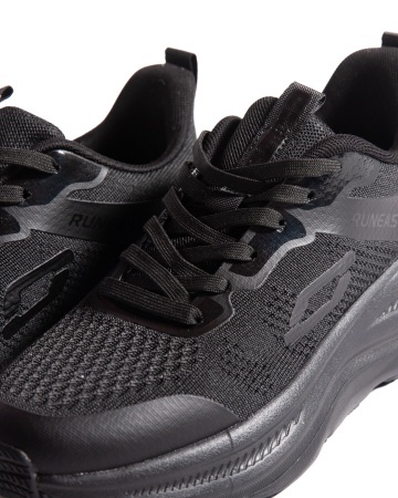 Sneakers dama negri din material textil F99296 - Img 6