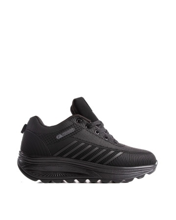 Sneakers dama negri din piele ecologica C20 - Img 5