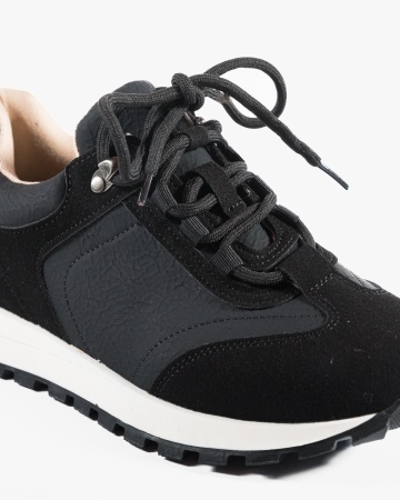 Sneakers dama Negri din Piele Ecologica Pkki - Img 5