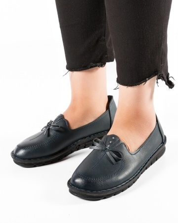 Pantofi dama Bleumarin din Piele Ecologica Miun - Img 3