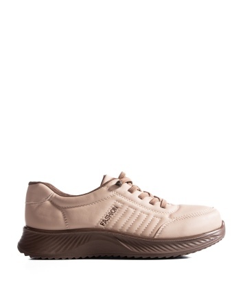 Pantofi dama casual bej din piele ecologica J15 - Img 5