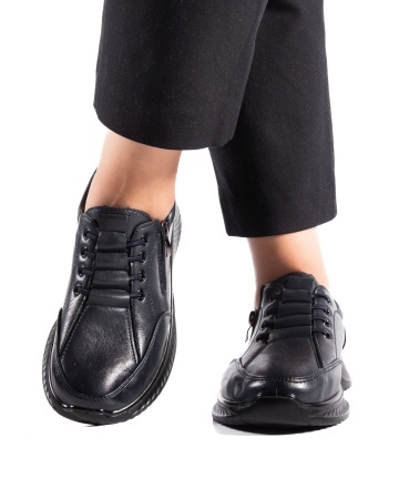 Pantofi dama casual bleumarin din piele ecologica J12 - Img 3