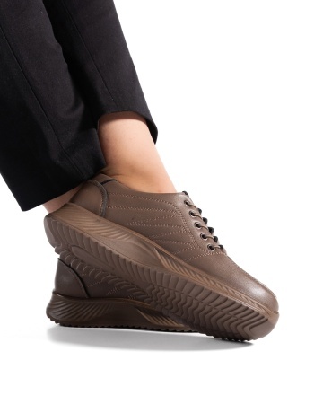 Pantofi dama casual kaki din piele ecologica J01 - Img 3