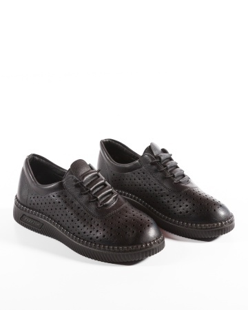 Pantofi dama casual Negri din Piele Ecologica Dtt - Img 6