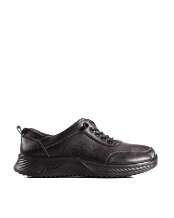 Pantofi dama casual negri din piele ecologica J03 - Img 4
