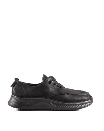 Pantofi dama casual negri din piele ecologica J63-1 - Img 4