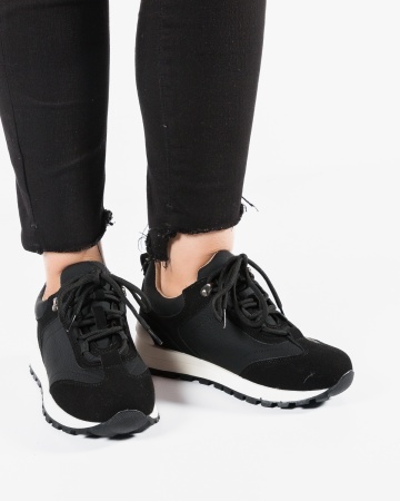 Sneakers dama Negri din Piele Ecologica Pkki - Img 2