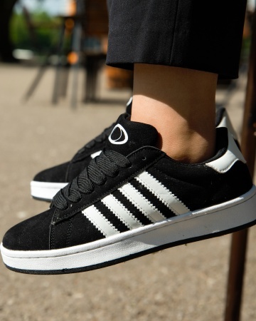 Sneakers dama Negri din Piele intorsa Ecologica Wssa - Img 2