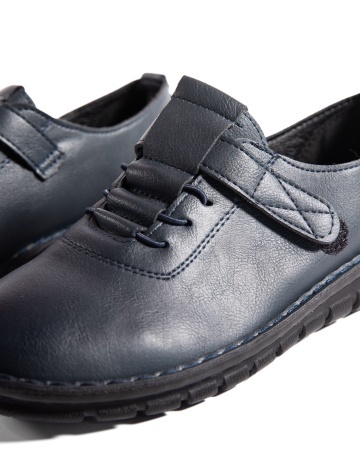Pantofi dama casual bleumarin din piele ecologica D2506 - Img 7