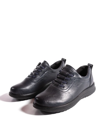 Pantofi dama casual bleumarin din piele ecologica T521 - Img 6