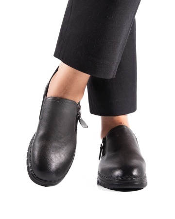 Pantofi dama casual gri din piele ecologica 3215 - Img 5
