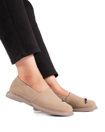 Pantofi dama casual kaki din piele ecologica intoarsa LF01-3 - Img 4