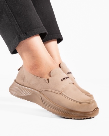 Pantofi dama casual kaki din piele ecologica J65-8