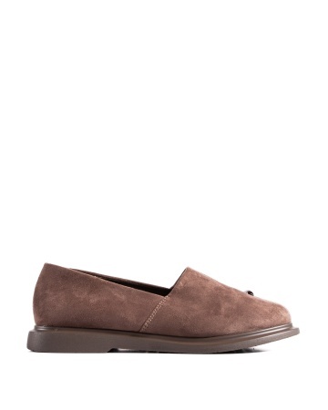 Pantofi dama casual maro din piele ecologica intoarsa LF01-6 - Img 4