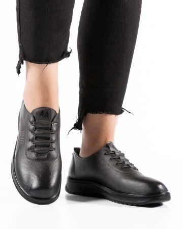Pantofi dama Gri din Piele Ecologica Mama - Img 2