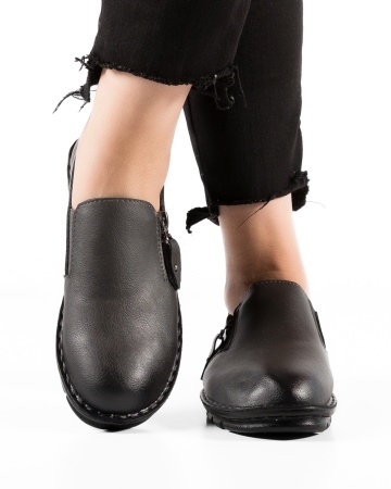Pantofi dama Gri din Piele Ecologica Uaoo - Img 3