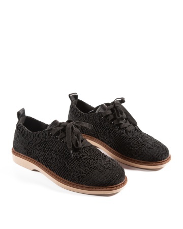 Pantofi dama Negri din Material texil dantelat Ecologic Van - Img 5