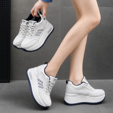 Sneakers dama cu platforma Albastri din piele Ecologica Plot - Img 3